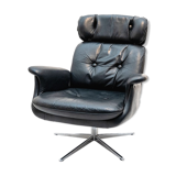 Leather lounge chair