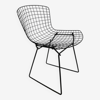 Chaise Harry Bertoia 420 "wire" Knoll International en noir