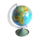 Globe terrestre années 60
