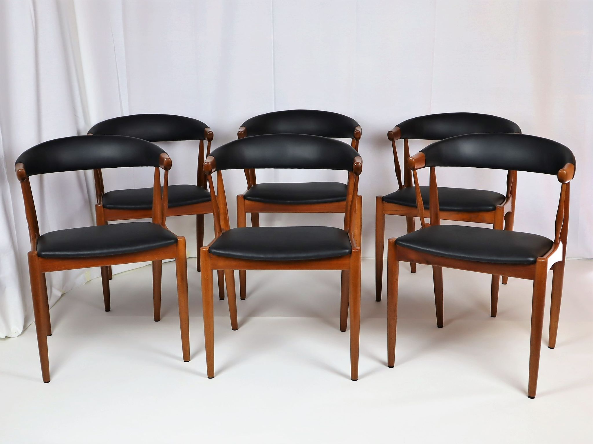 6 chaises scandinave en teck d'Andersen 1960