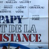 Affiche cinéma originale "Papy fait de la résistance" Jugnot, Balasko, Clavier