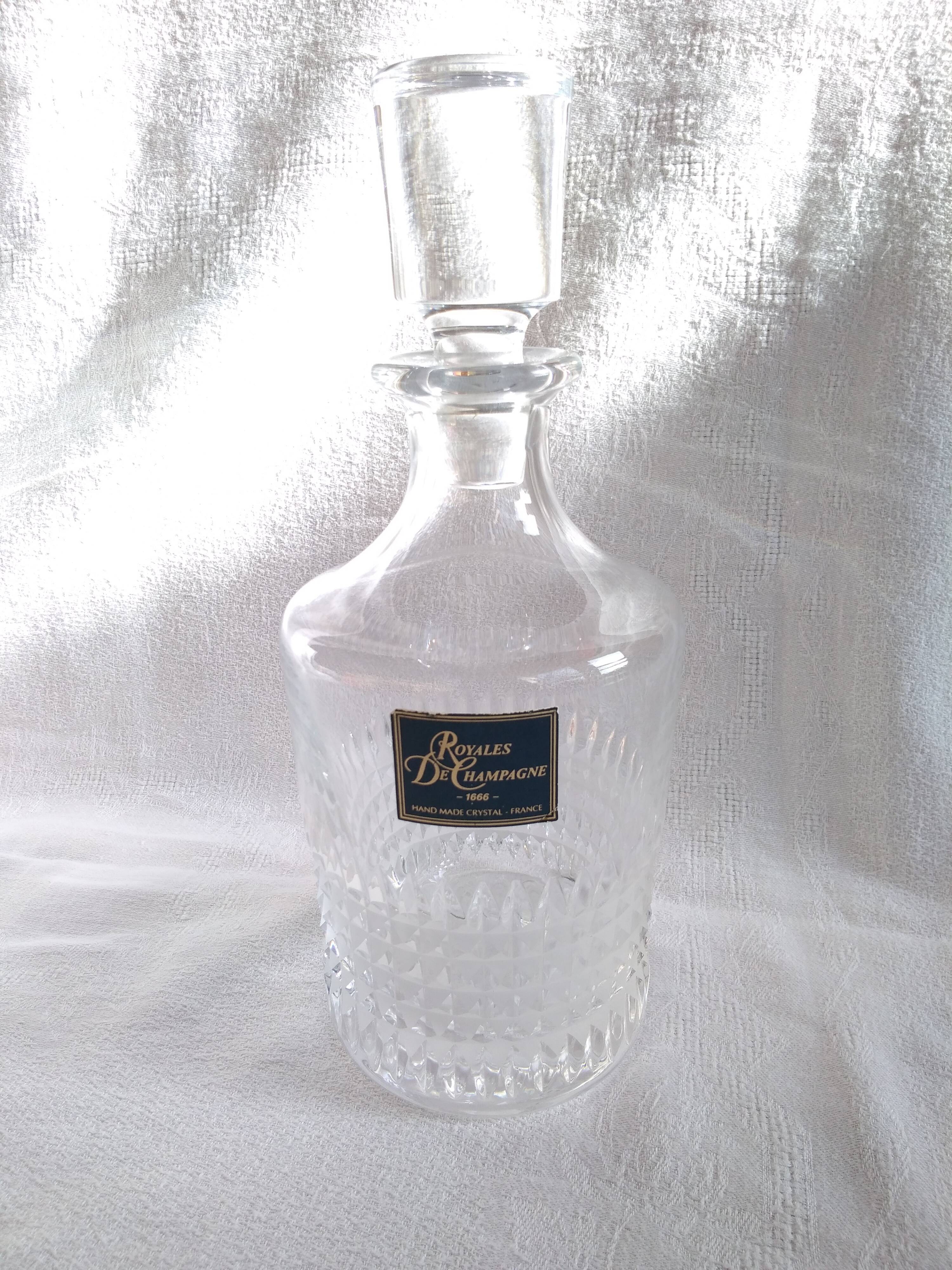 Crystal whisky decanter Royales De Champagne