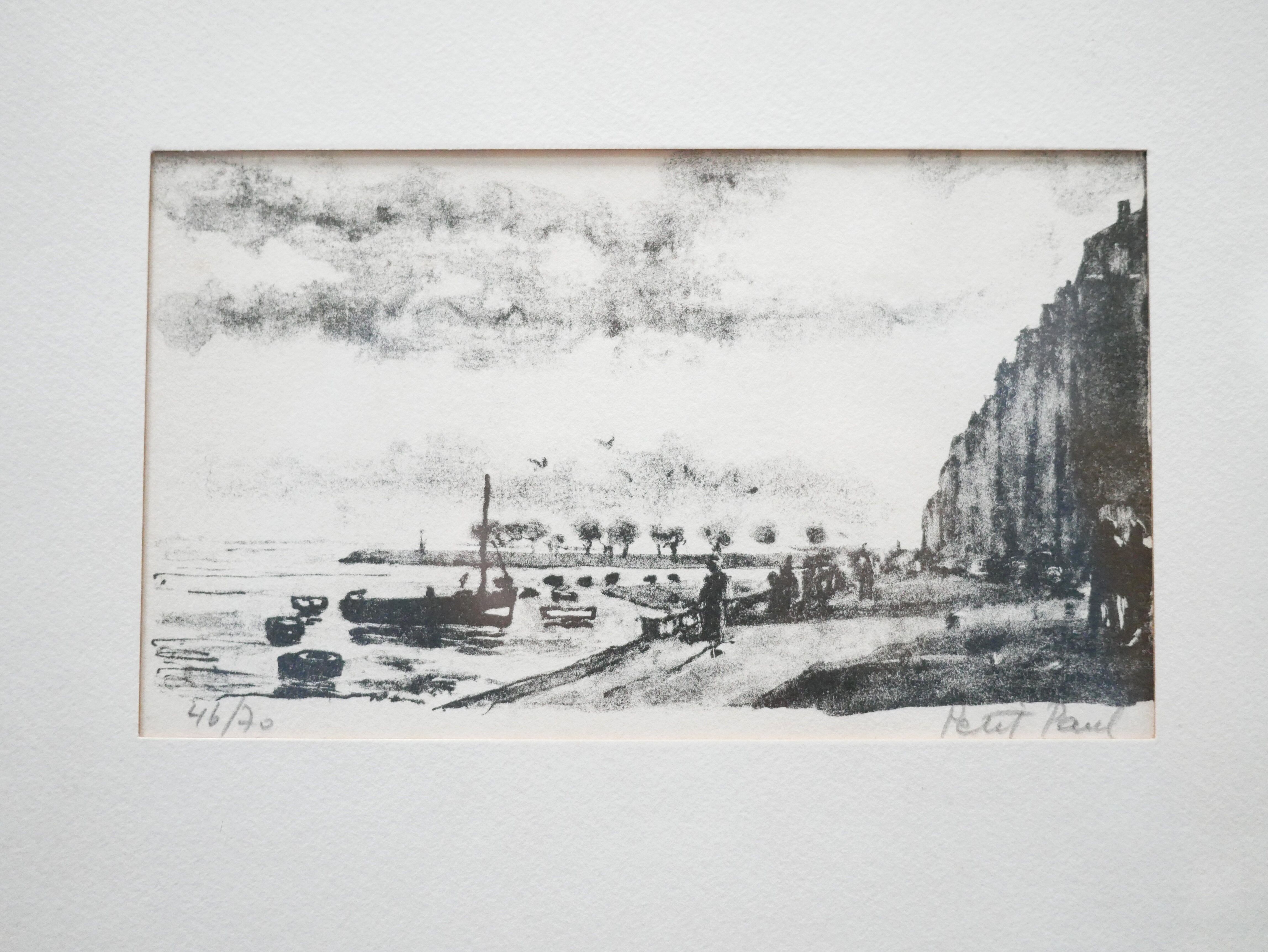 Lithographie signée Paul Petit