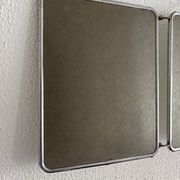 Vintage 1960 triptych barber mirror silvered Arpin - 28 x 70 cm