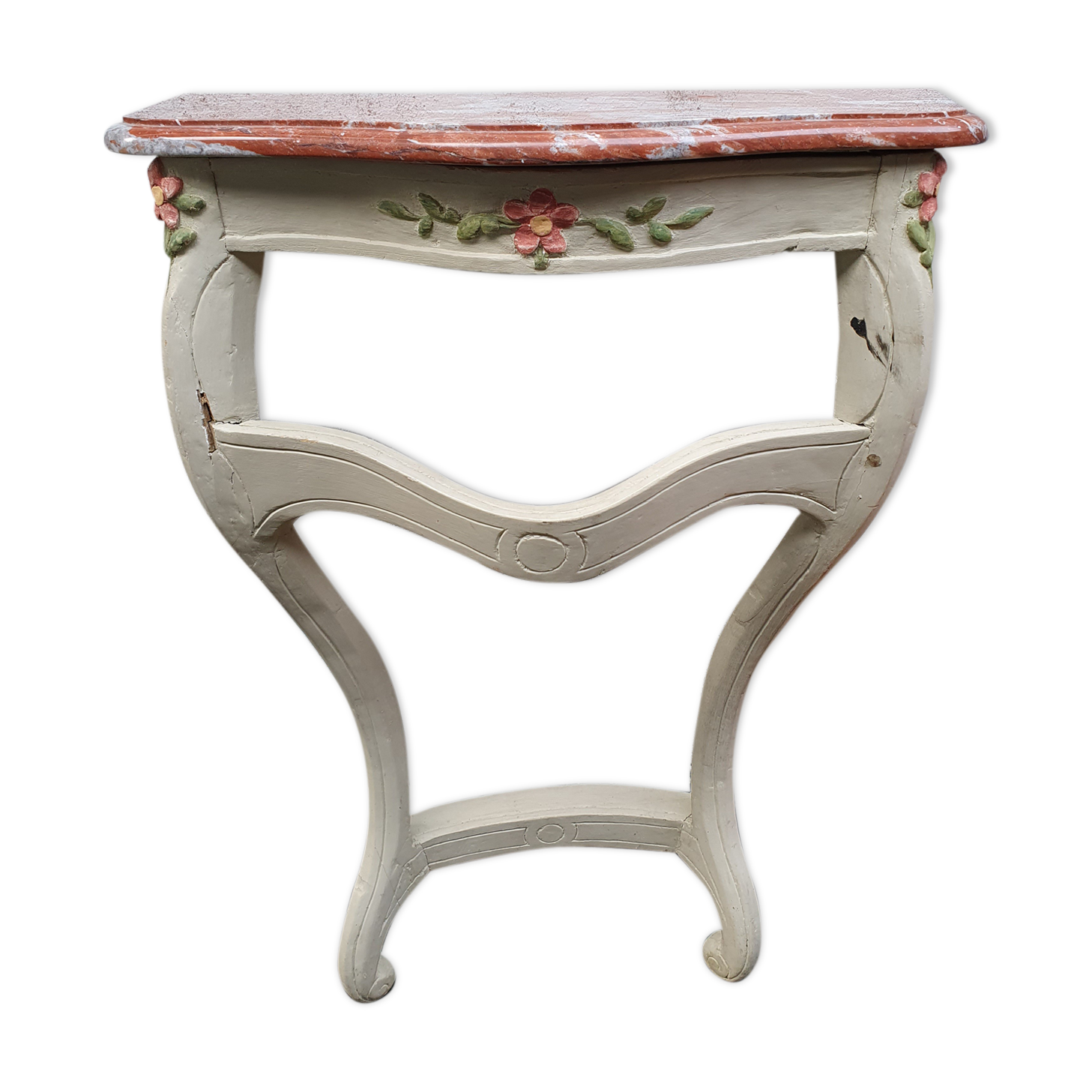 Louis XV style console - painted wood - 20th