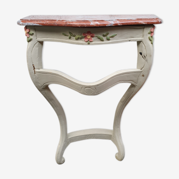 Louis XV style console - painted wood - 20th