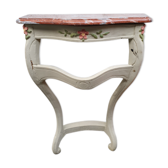 Louis XV style console - painted wood - 20th