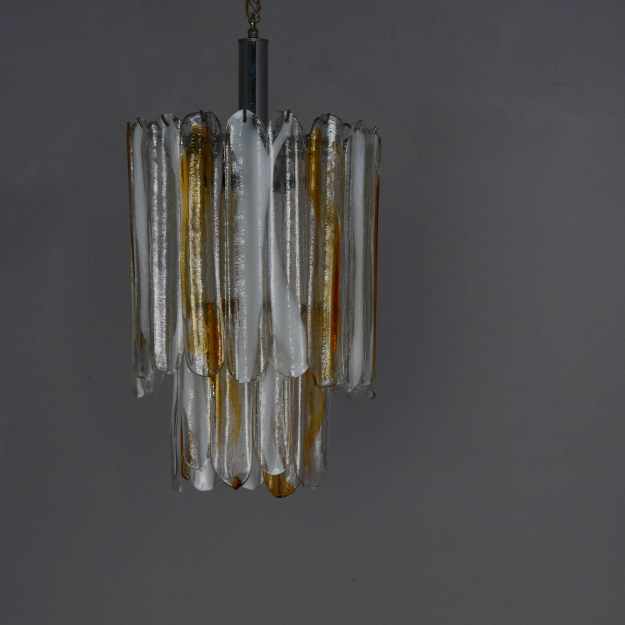 Plafonnier Murano Production Italienne Mazzega