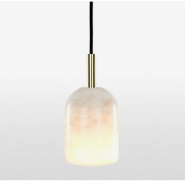 Suspension marbre et laiton