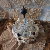 servant oil maker vinegar maker salt pepper shaker mustard pot Napoleon in Salins earthenware