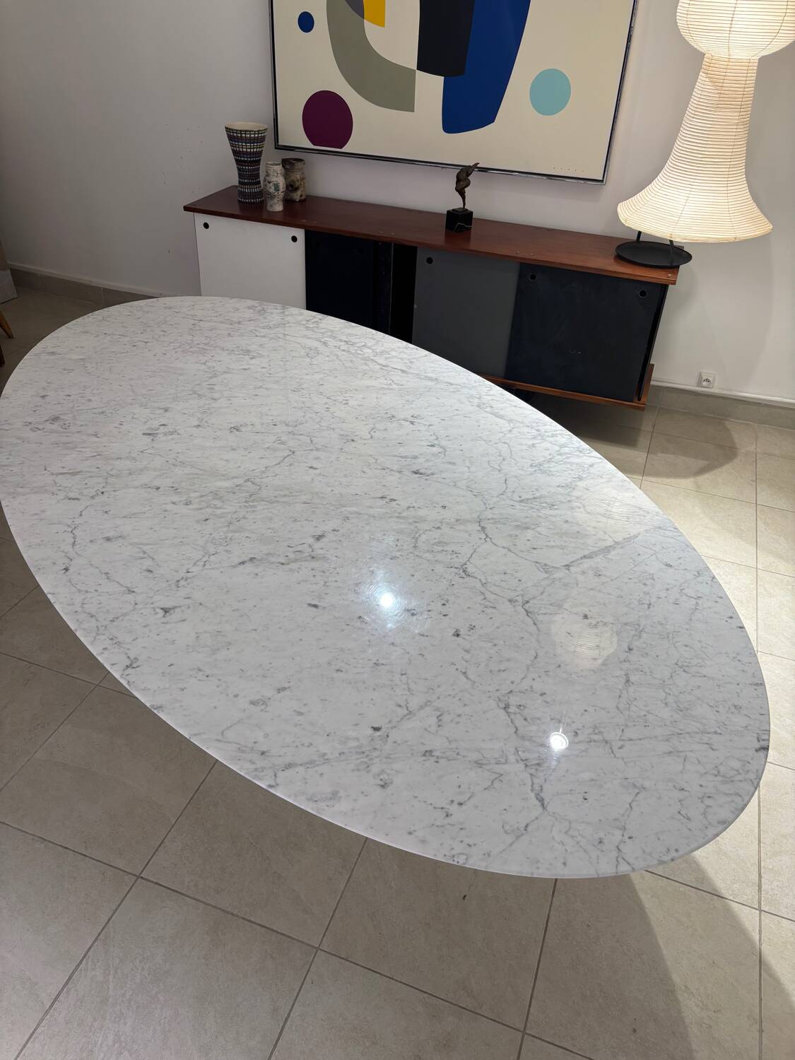 Knoll eero Saarinen table 244 cm in marble