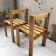 Duo de chaises en pin, style Les Arcs