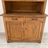 Vaisselier ancien portes vitrées fleurs de lys année 50