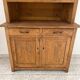 Antique dresser with glass doors and fleur-de-lys from the 50s