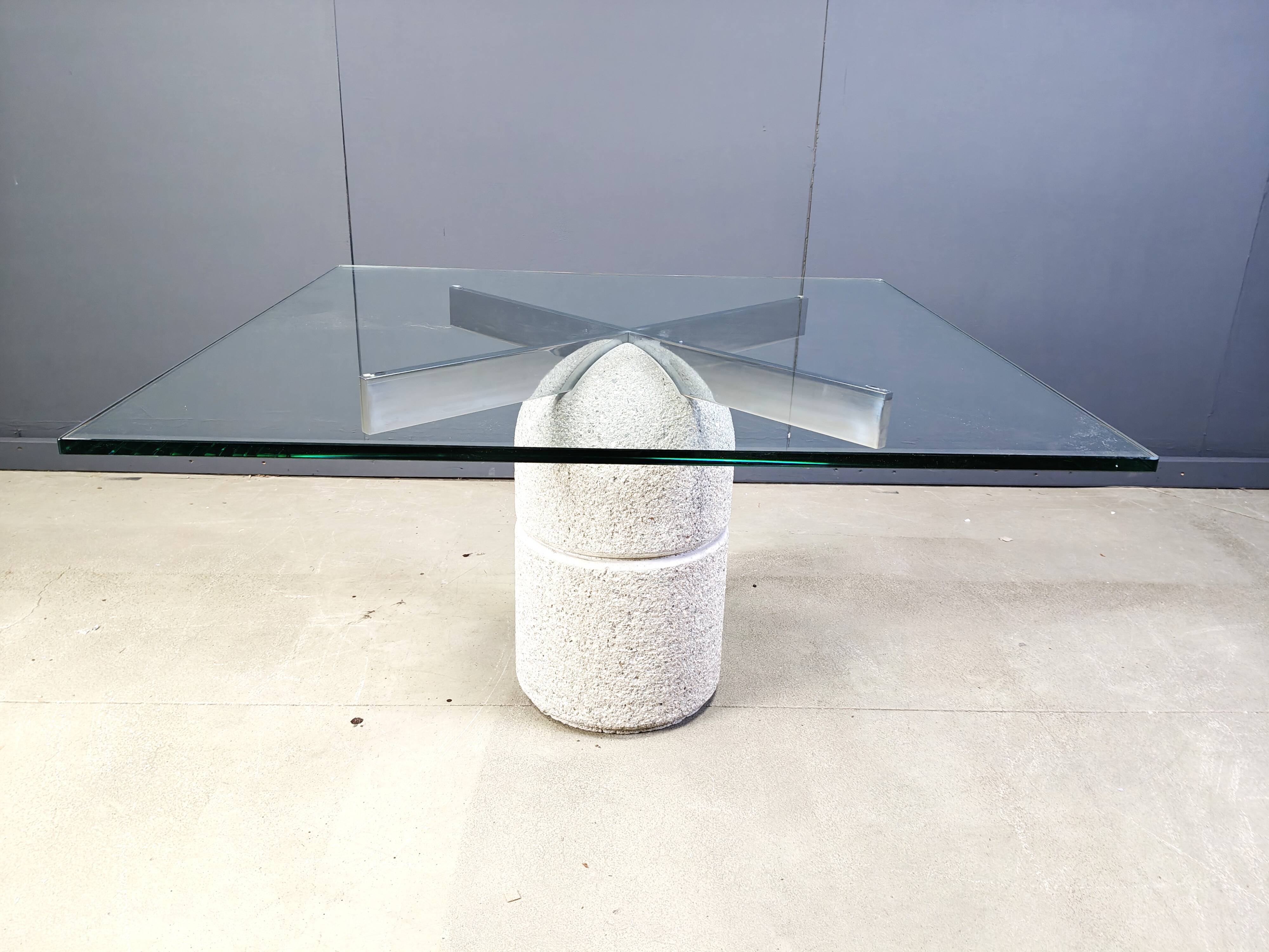 Giovanni Offredi "Paracarro" Dining Table for Saporiti, 1970s