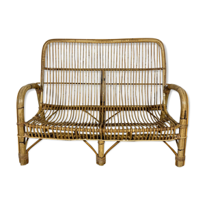 banquette en rotin