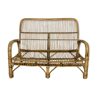 Rattan bench