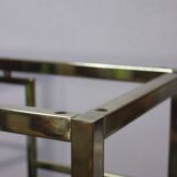 Post-modern shelf in gilded brass, Italy 1970s