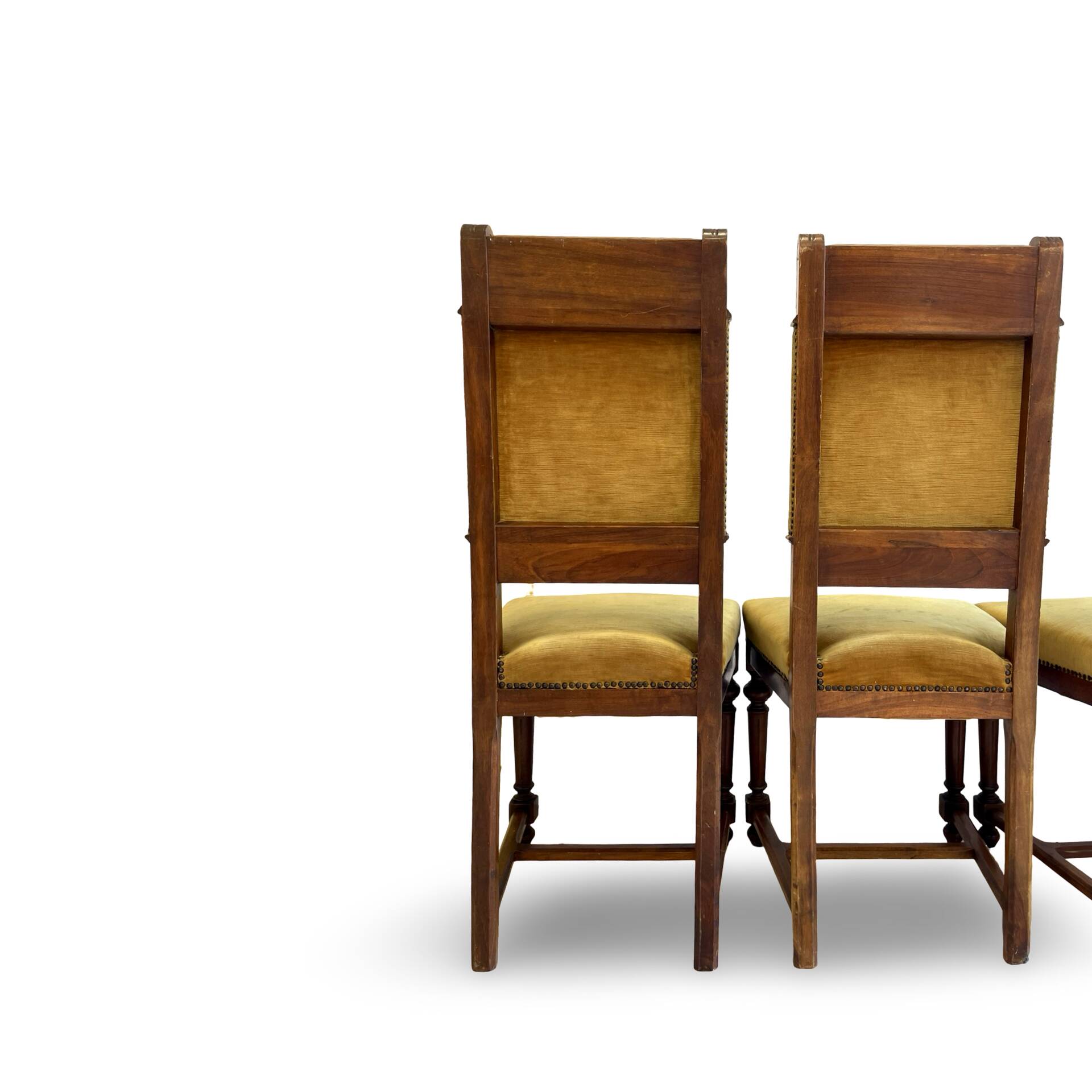 four Victorian dining chairs