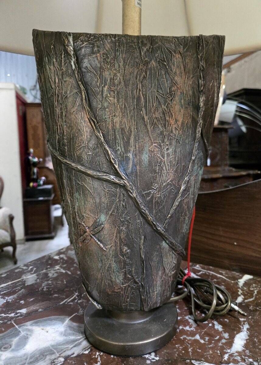 Trés grande lampe aux libellules style art Nouveau
