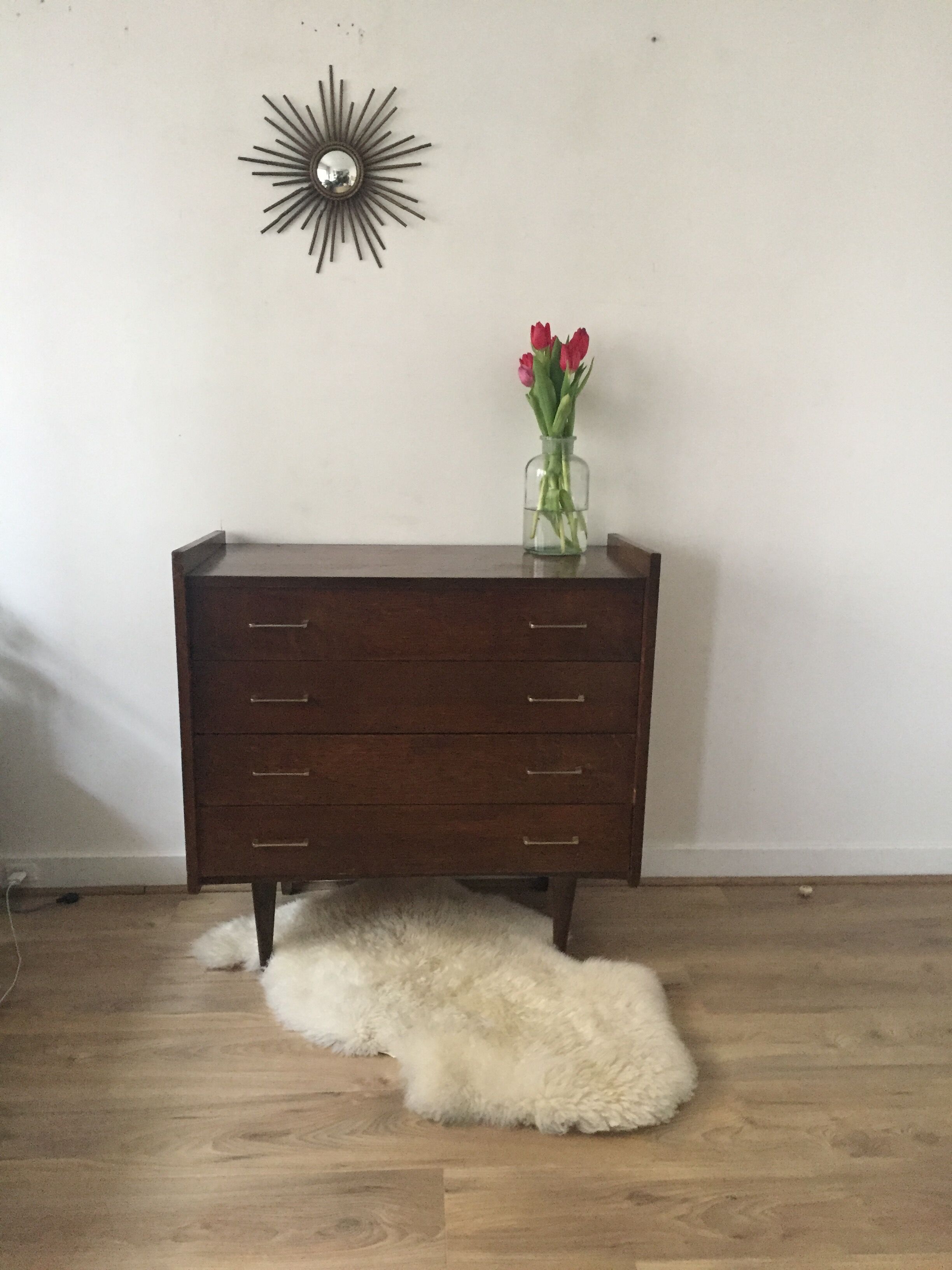 Commode vintage pieds compas année 50/60
