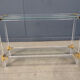 Brass and lucite console table, 1970s