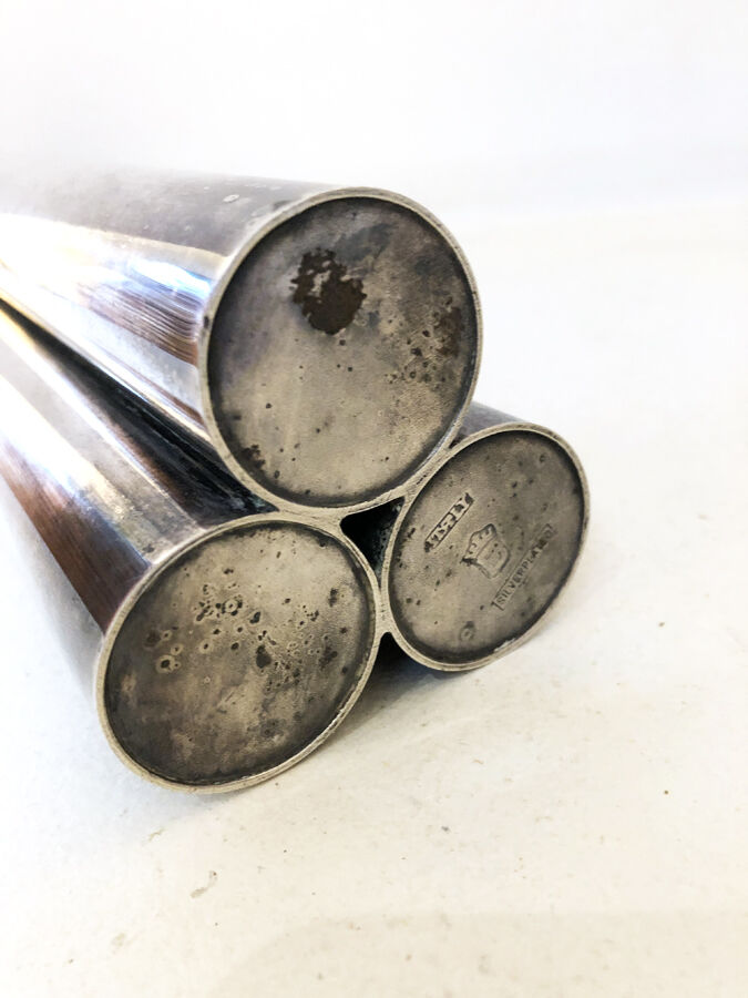 Soliflore silver metal 70s