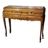 art nouveau style console with 2 drawers, vintage, top cabinetmaker, sold in Barcelona 1940 to 60