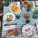 Exceptional set of 15 large mismatched plates.