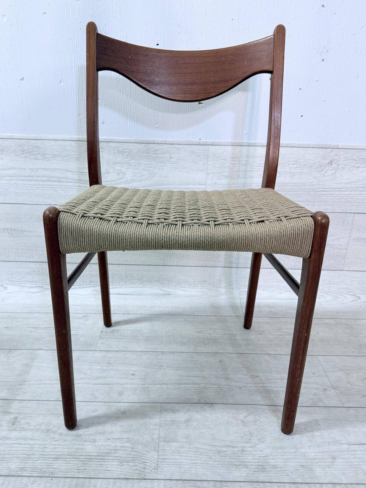 6 Chaises scandinaves teck Arne Wahl Iversen