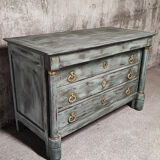 Commode Empire patine shabby chic XIXème