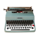 Machine à écrire Olivetti Lettera 32 bleue
