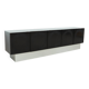 Buffet brutaliste noir par Musterring