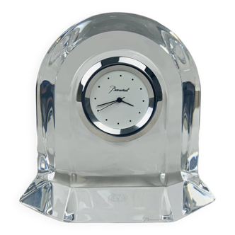 Baccarat desk clock, crystal
