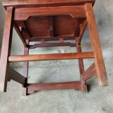 Pair of solid mahogany state chairs