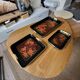 Set of Three Japanese Lacquered Plastic Trays ESIA 1970s