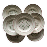 7 soup plates K & G Lunéville model “André”