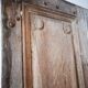 Double entrance gates, solid oak, 19th century