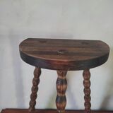 Stool, plant holder with beaded feet