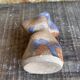 Vintage Polychrome Glazed Stoneware Soliflore Vase with Corolle Neck #D96