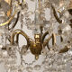 Chandelier with tassels with five arms of light, gilded metal, late 19th century