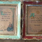 Pair of wooden frames