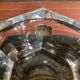 Old Val St Lambert Crystal Ashtray + Le Tanneur Leather Holder + Box