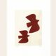 Birds illustration - dark terracotta - signed eawy