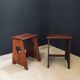 Arts & Crafts Heart Stools, Belgium, 1920s, Set of 2