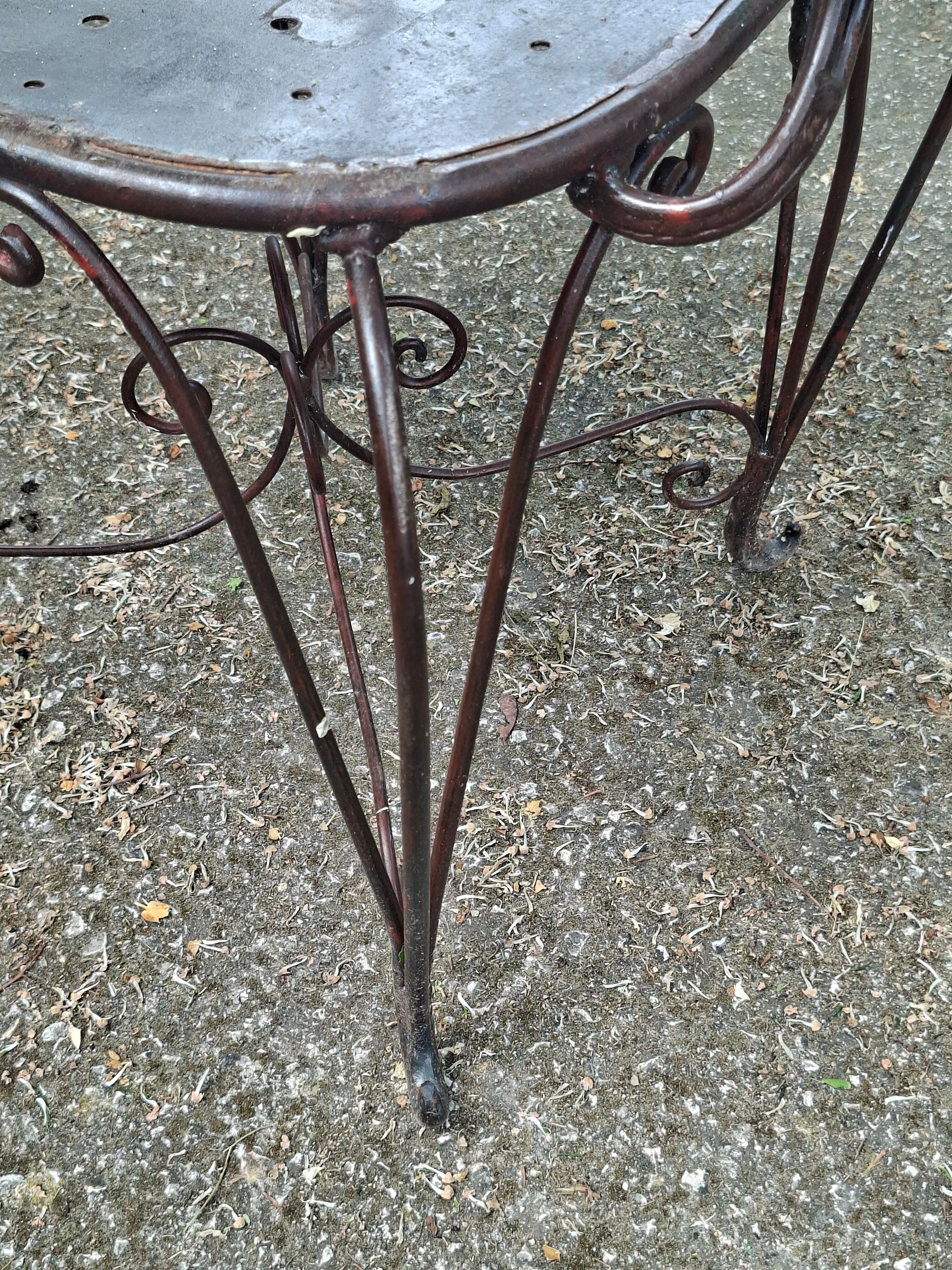 Fauteuils de jardin vintage en fer forgé