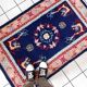 Vintage carpet french soap 90cm x 140cm 1960s