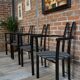 Set of 4 Italian design armchairs from the 80s