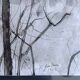 Painting signed gantner (bernard, 1928-2018) – watercolored chinese ink, lake landscape