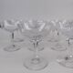 10 crystal champagne coupes from Saint Louis, model VIC.